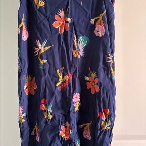 Madewell Navy Dress with Floral Accents